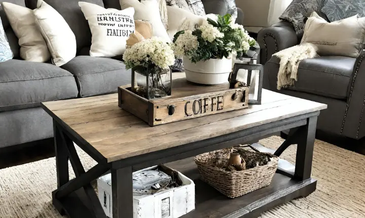 Farmhouse End Table Decor Ideas  : Transform Your Space 
  