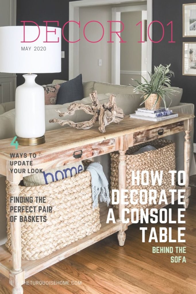 How to Decorate a Sofa Table