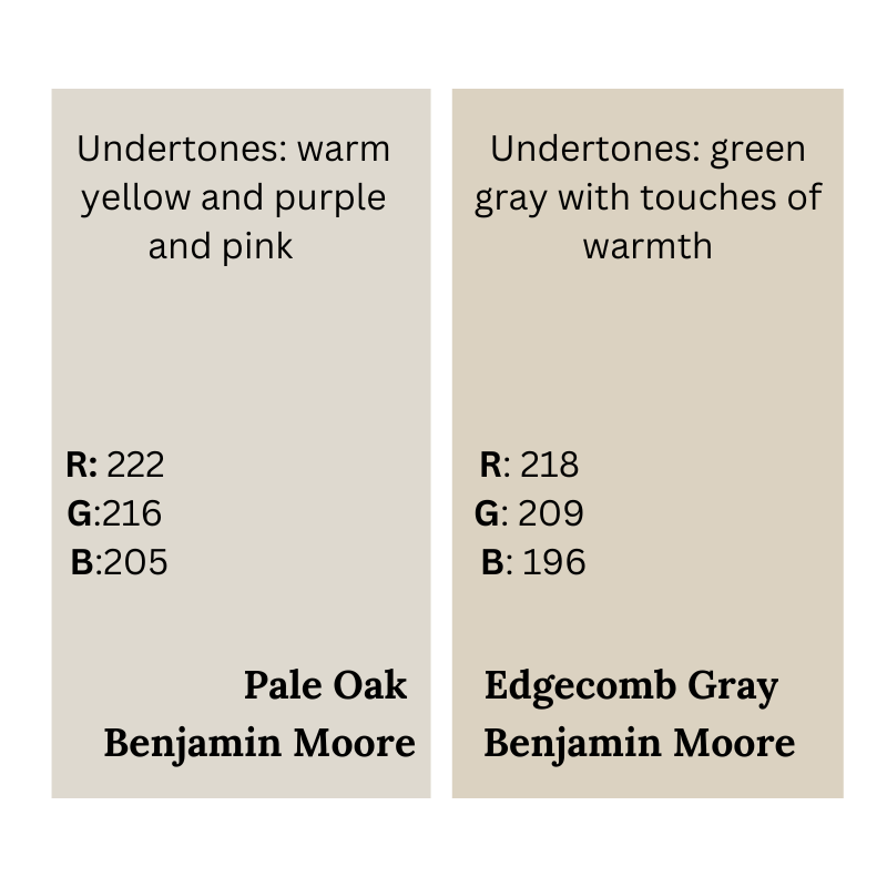 Pale Oak Vs Edgecomb Gray: How Do I Choose?