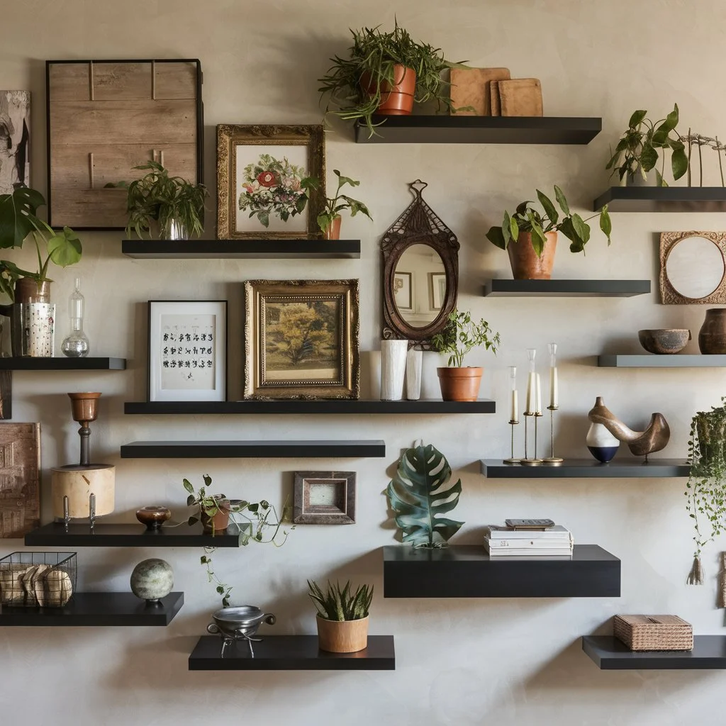 Floating Shelves for Display