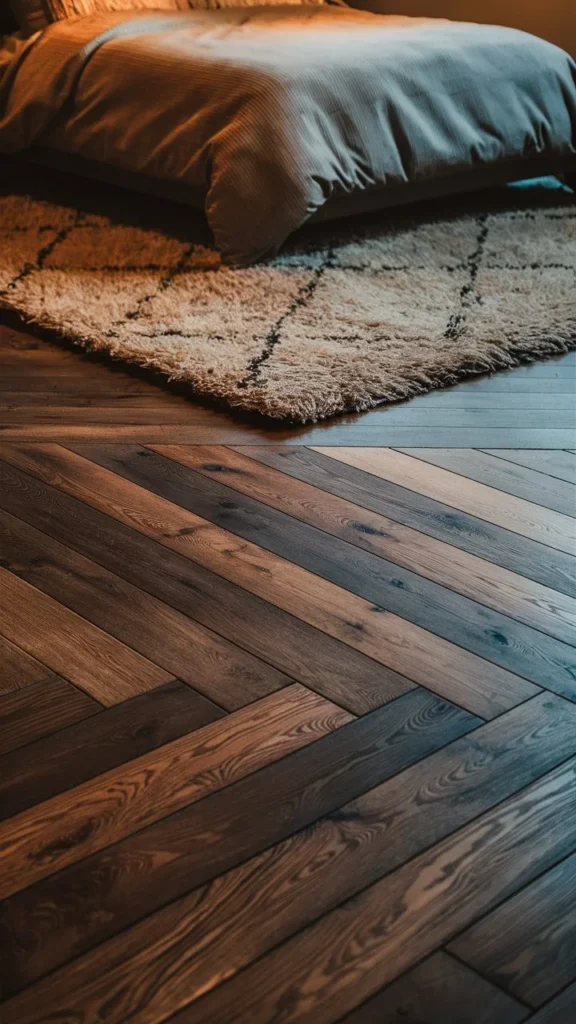 Hardwood Flooring in a Bedroom