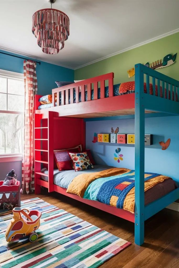 Colorful Loft Bed Design