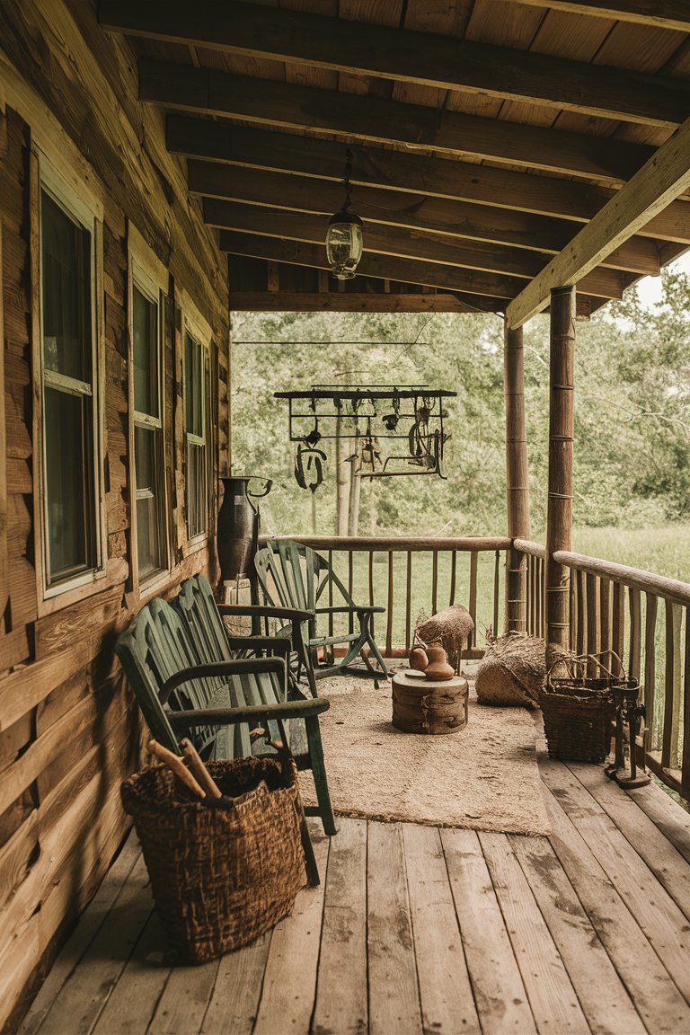 30 Gorgeous and Inviting Farmhouse Style Porch Decorating Ideas
  